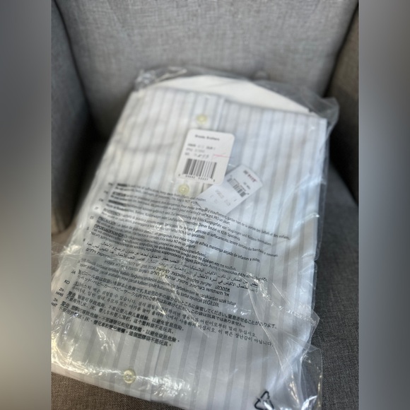 Brookes Brothers Stretch Regent Dress Shirt Non-Iron Twill Stripe 15.5-33 - Picture 10 of 12